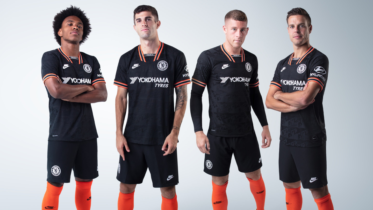 CHELSEA 19/20 HOME AWAY AND THIRD JERSEYS 