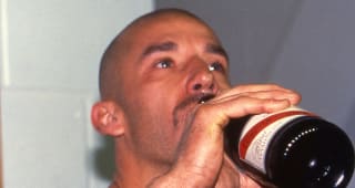  Chelsea player/manager Gianluca Vialli celebrates victory and reaching the final in only his first match as manager after the Coca-Cola Semi-Final Second Leg match between Chelsea and Arsenal held on February 18, 1998 at Stamford Bridge. Chelsea won the match 3-1 winning the tie 4-3 on aggregate. 