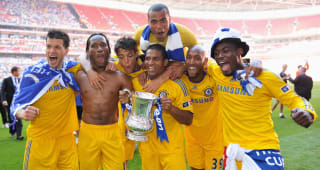 30 May 2009, FA Cup Final.  The Players celebrate winning the FA Cup, 2-1 v Everton