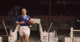 circa 1960: Striker Jimmy Greaves of Chelsea FC and England takes to the pitch for a training session at Stamford Bridge