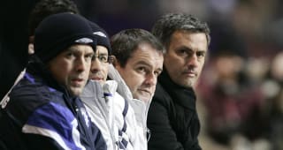 UNITED KINGDOM - JANUARY 01:  Chelsea manager Jose Mourinho watches the action from the touchline  