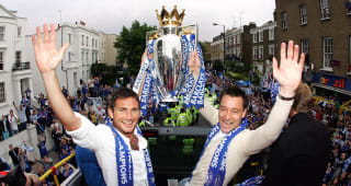  Frank Lampard and John Terry with the Premiership trophy, May 14, 2006 
