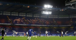 A general view of the action during the Premier League match between Chelsea and Aston Villa at Stamford Bridge in London on December 28, 2020. 
