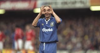 Friday 22 Feb 1997: Frank Leboeuf during the Premier League game against Manchester United at Stamford Bridge. The game ended 1 - 1. \