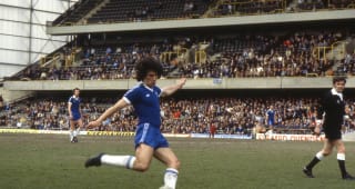May 5th, 1979. Garry Stanley in action against Ipswich Town