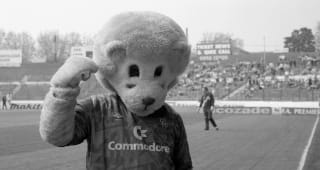 Chelsea club mascot Stamford The Lion during the Premier League match between Chelsea and Coventry City held on May 4, 1994 at Stamford Bridge. Coventry City won the match 2-1. 