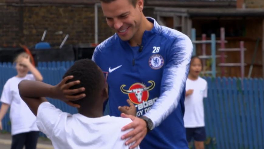 SURPRISE! Azpi shows up at school! | Video | Official Site | Chelsea ...