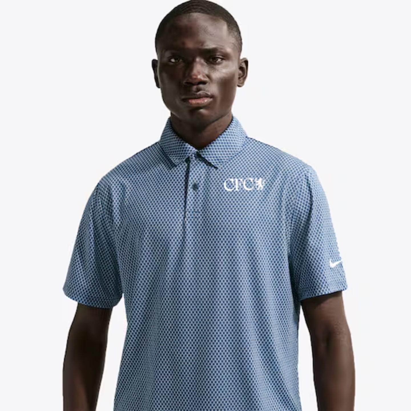 Chelsea Nike Dri FIT Velocity Golf Polo Work Blue Mens