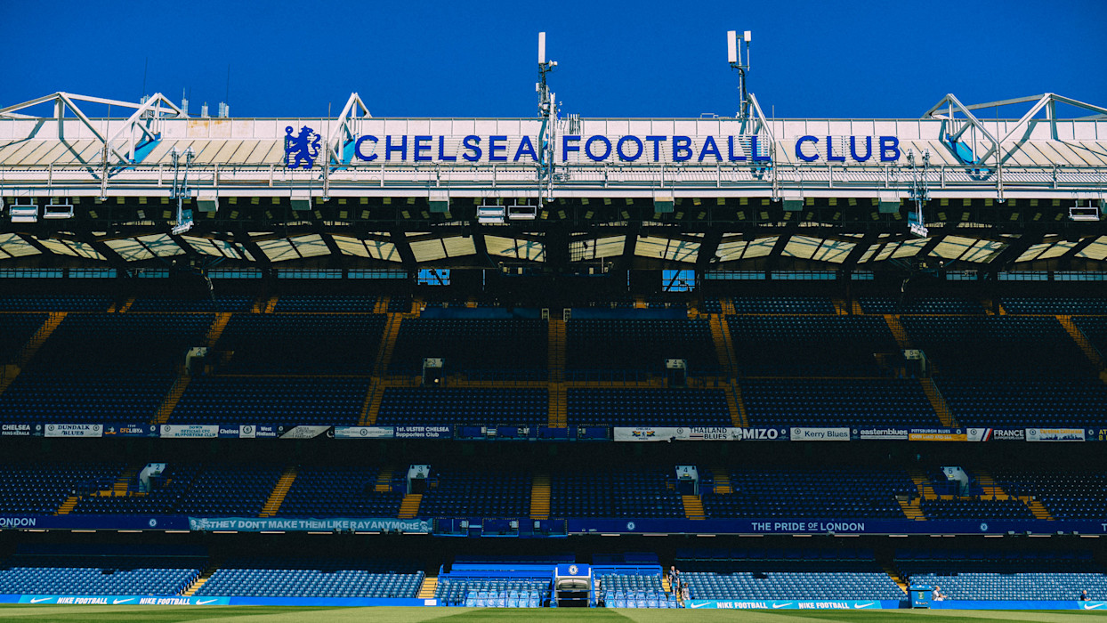 Stamford Bridge, home of Chelsea FC, during a packed matchday