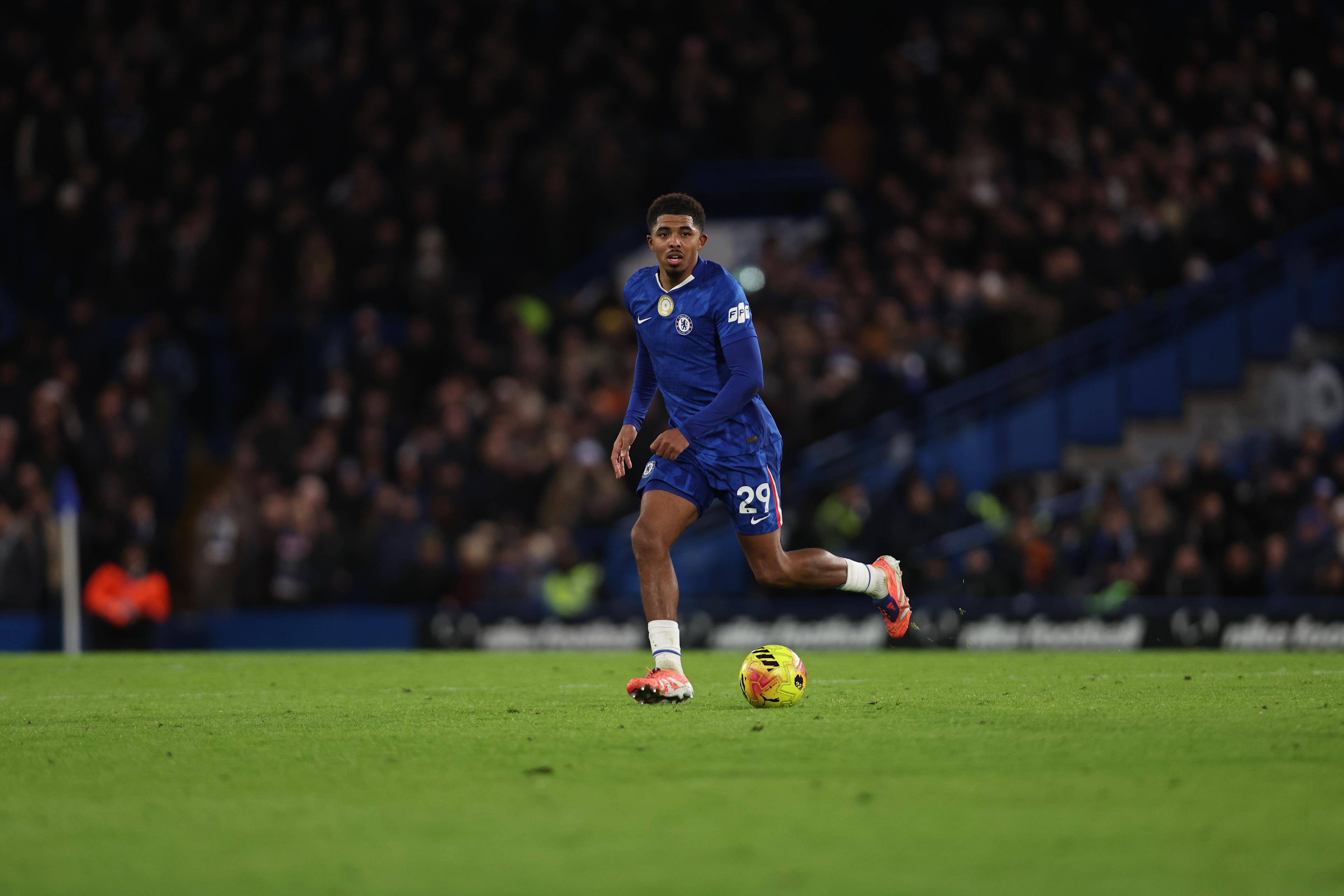Wesley Fofana applauds Chelsea supporters after the December 2025 draw with Bournemouth