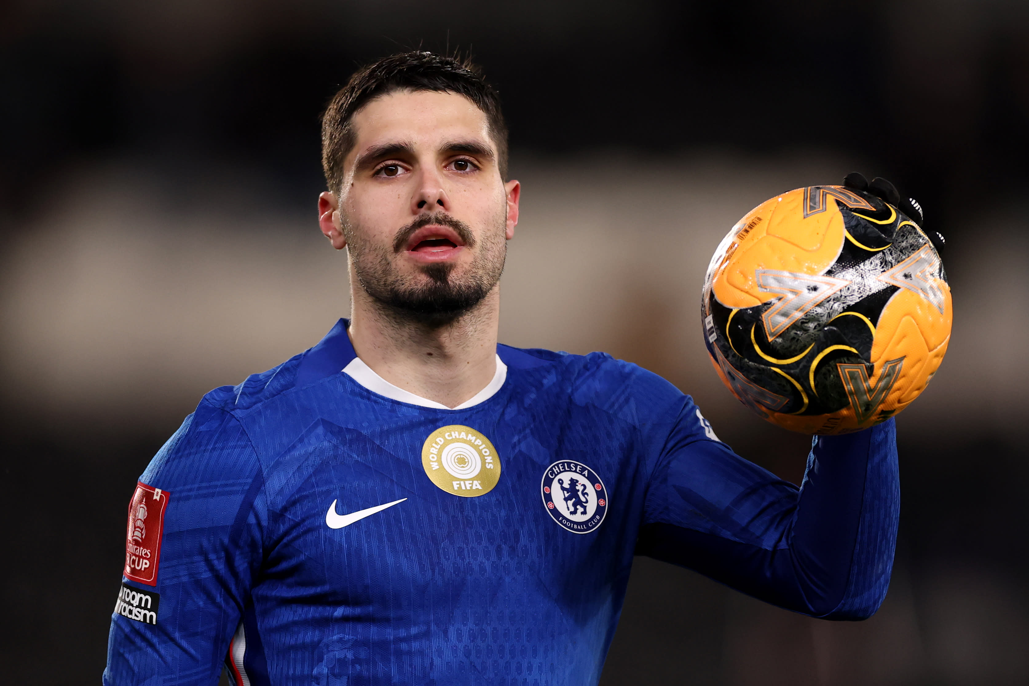 Pedro Neto celebrates his Chelsea hat-trick against Hull City in February 2026