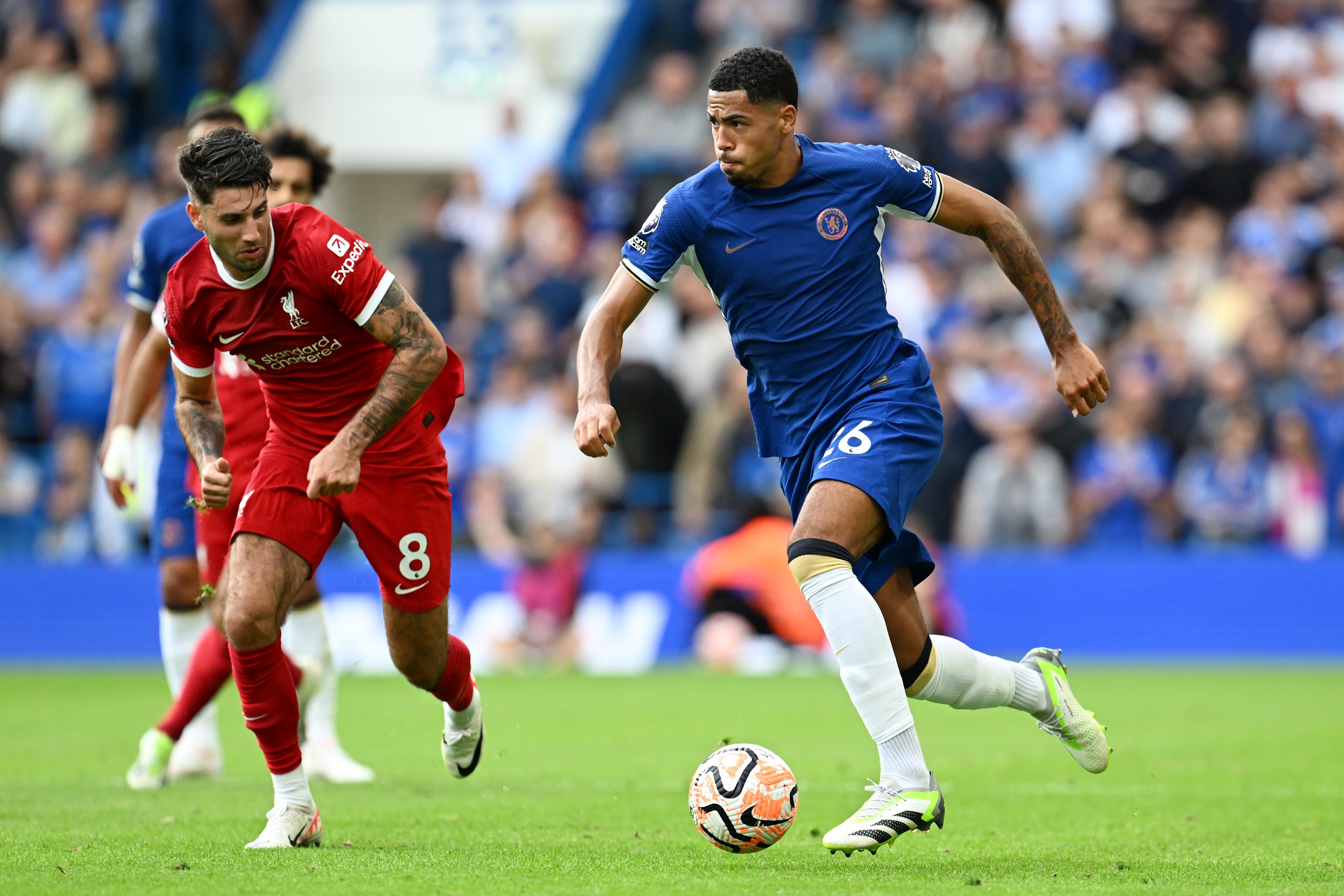 Levi Colwill makes his senior Chelsea debut against Liverpool at Stamford Bridge