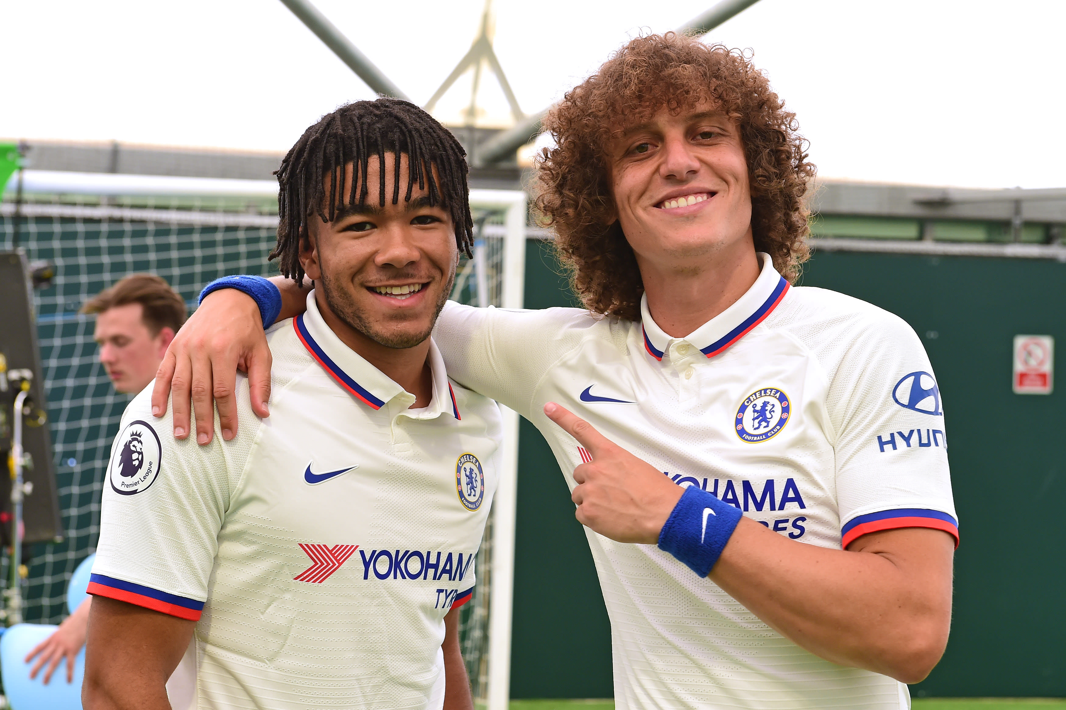 Reece James takes part in Chelsea first-team training in summer 2019