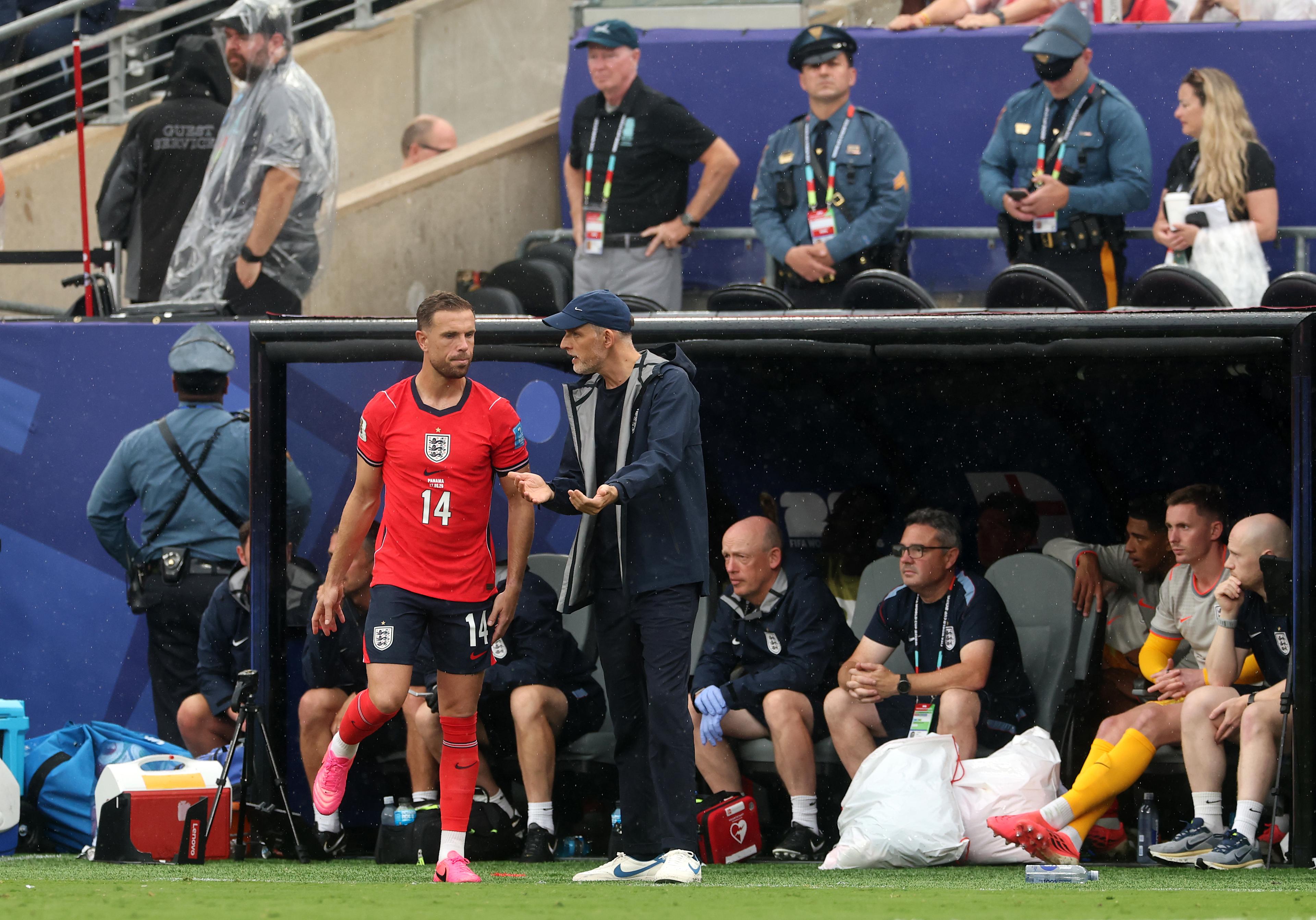 Jordan Henderson plays for England against Panama at the 2026 World Cup