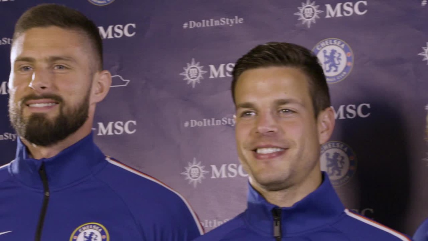Quickfire Questions with Chelsea stars MSC Cruises Video Official