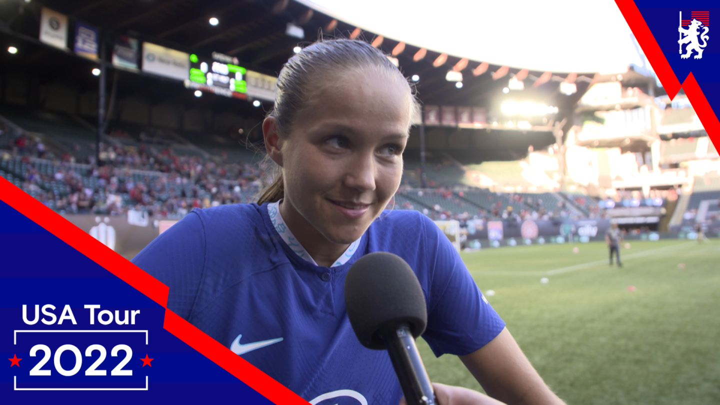 Guro Reiten post match interview! Video Official Site Chelsea