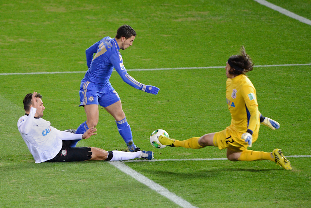 Hazard w meczu z Corinthians, zdjęcie Chelsea FC