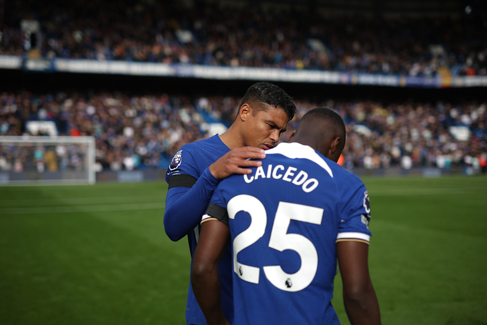 Thiago Silva i  Moisés Caicedo w trakcie kampanii 2023/24, zdjęcie Chelsea FC