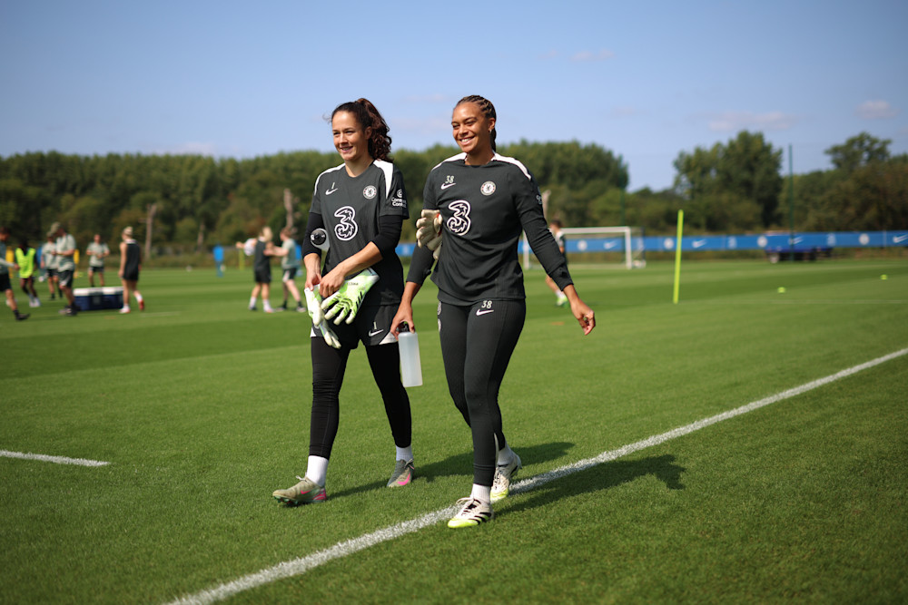 A safe pair of hands: goalkeeper Becky Spencer has relished the opportunity to reconnect with the Blues after emergency loan made permanent 