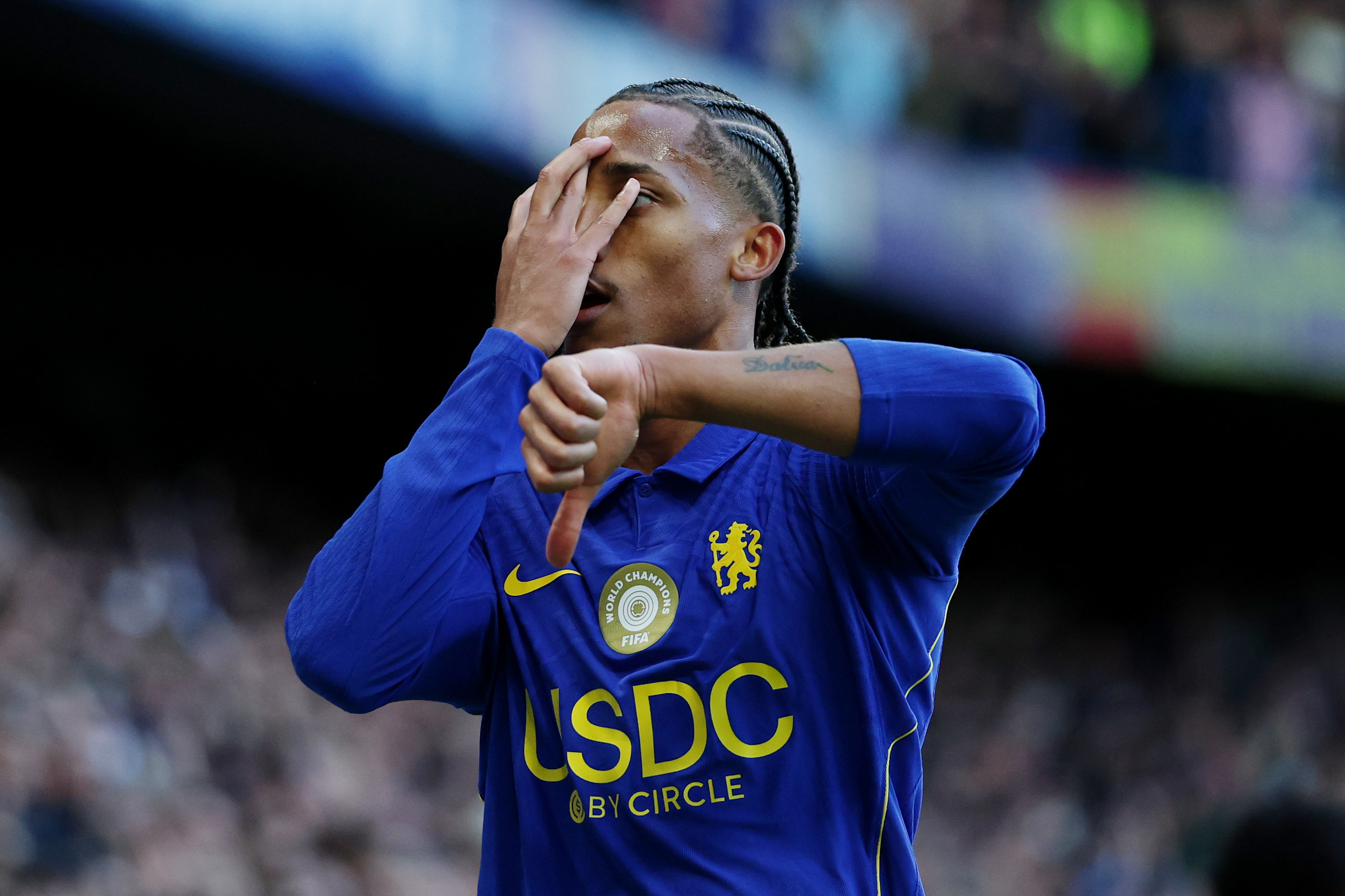 Joao Pedro produced his trademark celebration after completing his brace in the second half