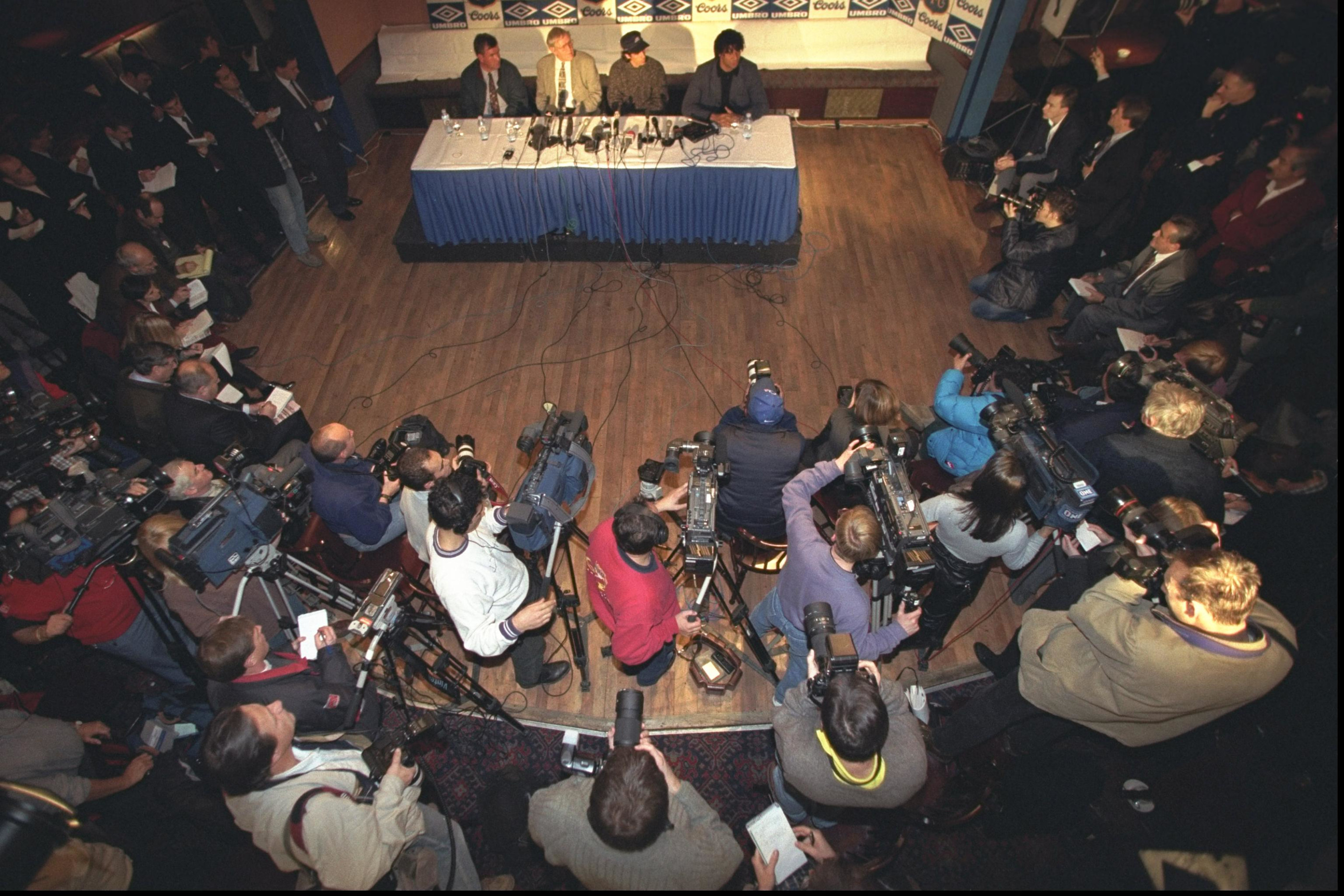 Zola's unveiling press conference was a busy event