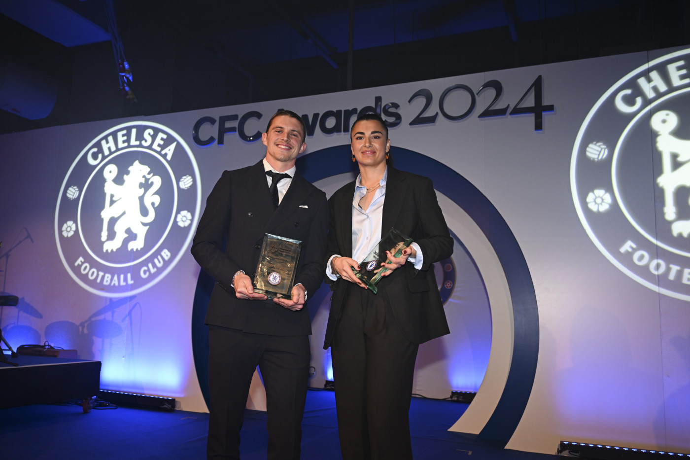 Gallagher and Musovic both won the PFA Community Champion awards