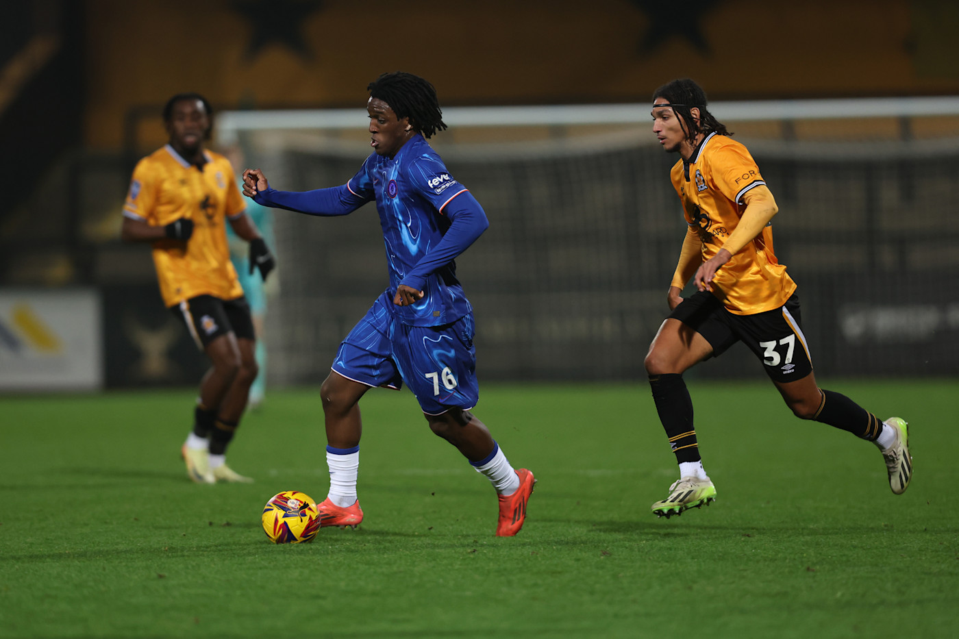 Mheuka in action against Cambridge United in last season’s EFL Trophy