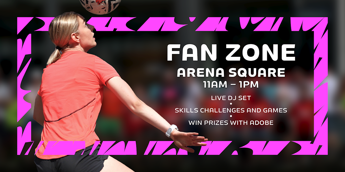 Women s FA Cup final 2025 fan zone poster