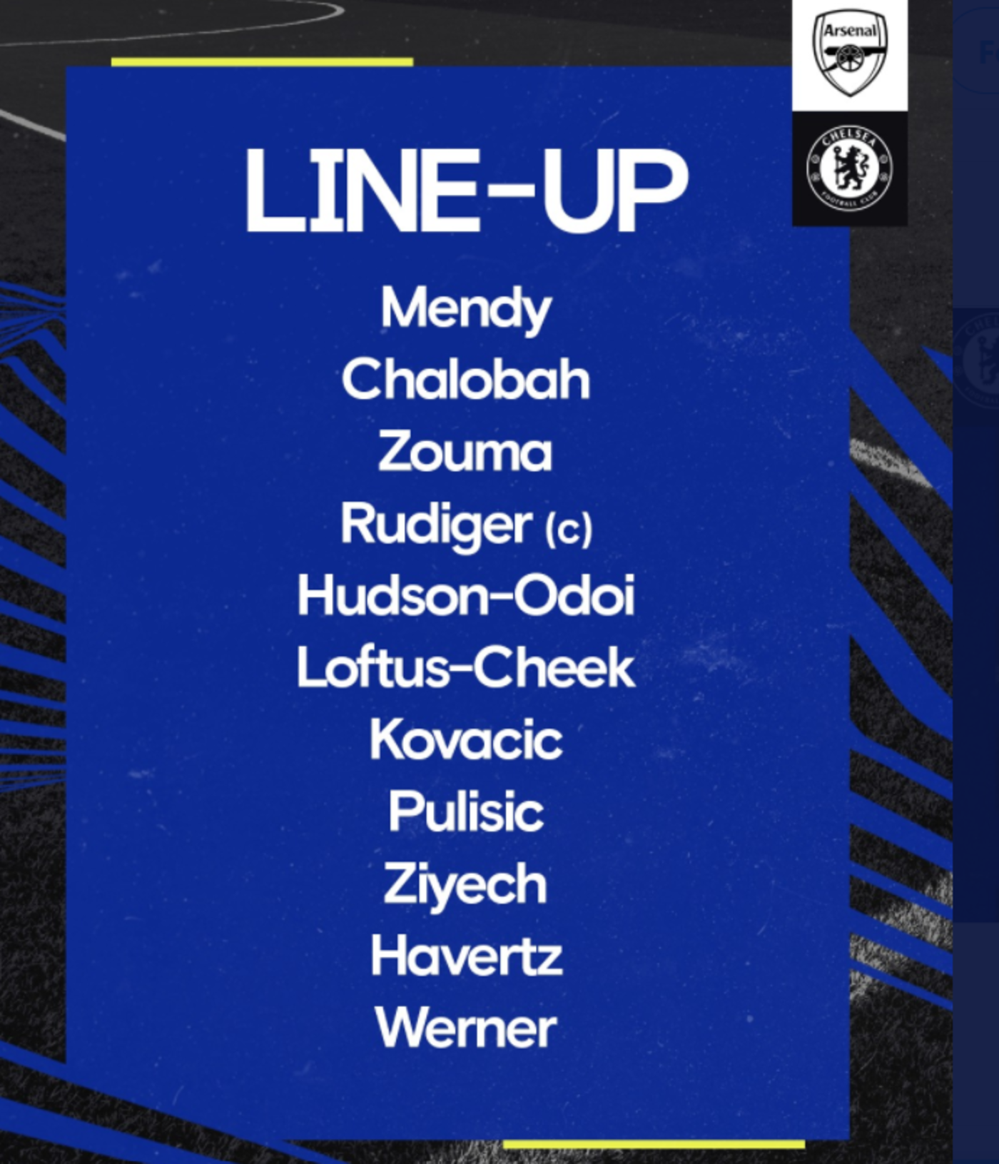 Chelsea vs arsenal discount live stream twitter