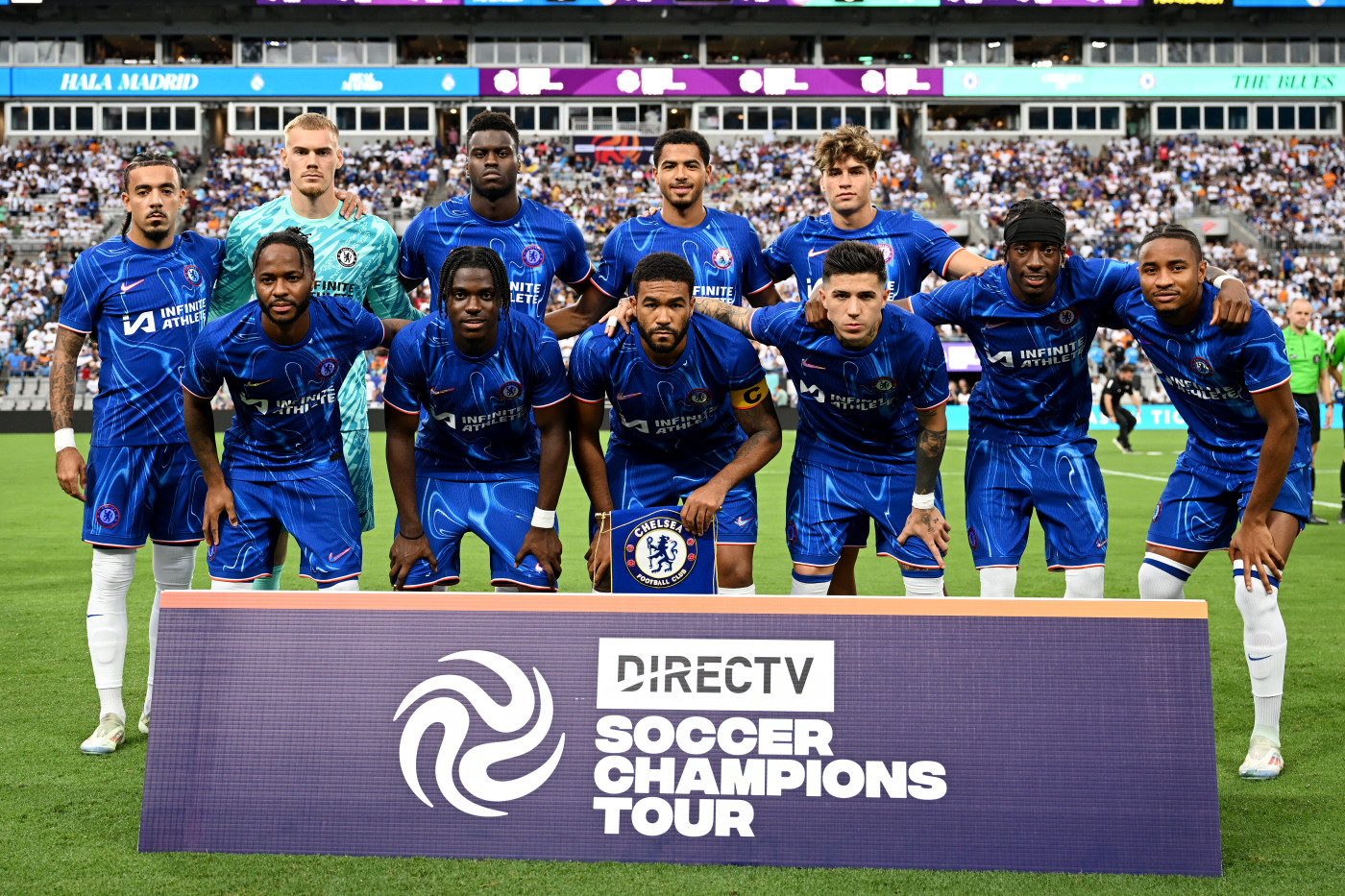 Chelsea team against Real Madrid in pre-season.