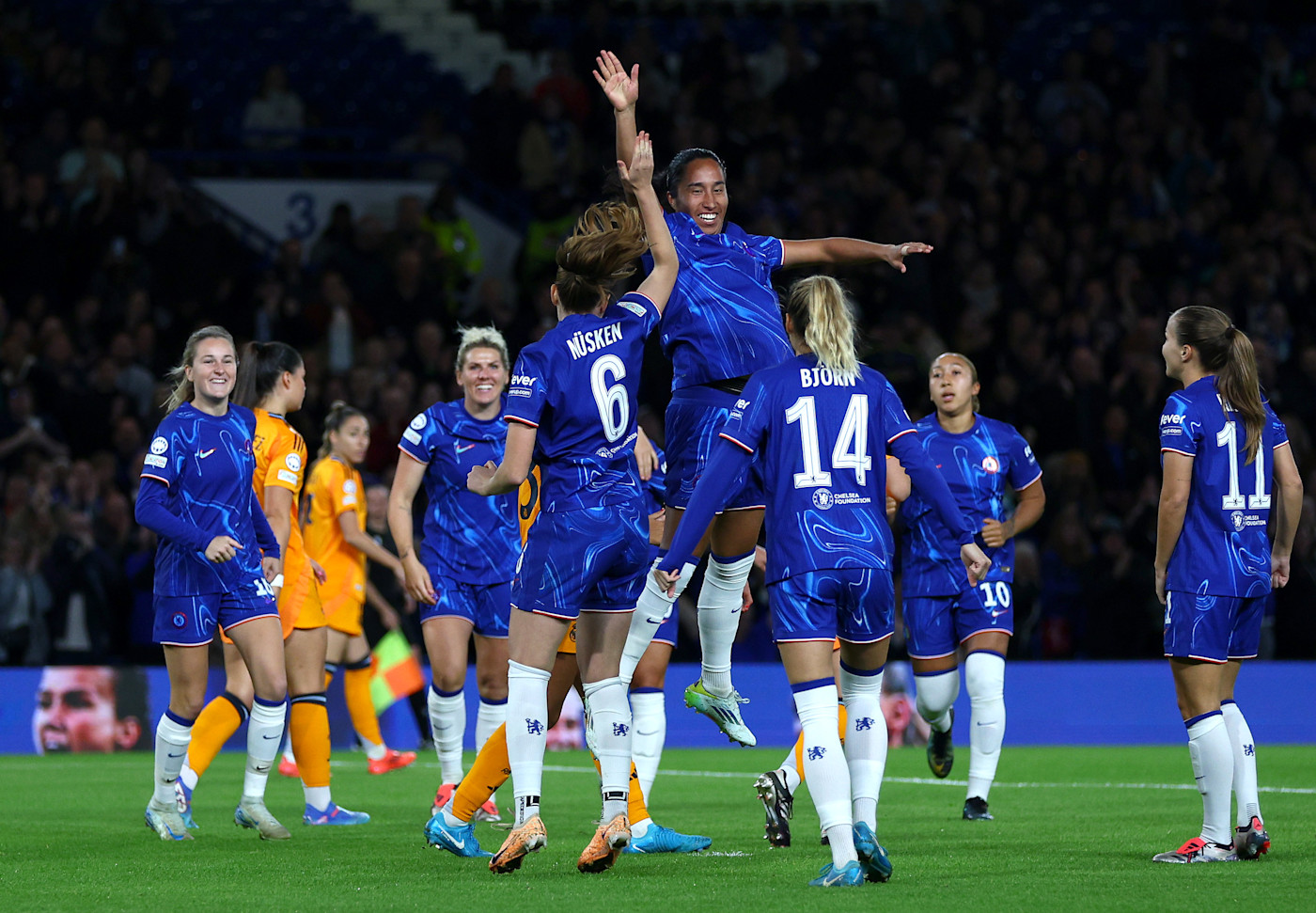 The home Champions League group-stage matches also took place at Stamford Bridge