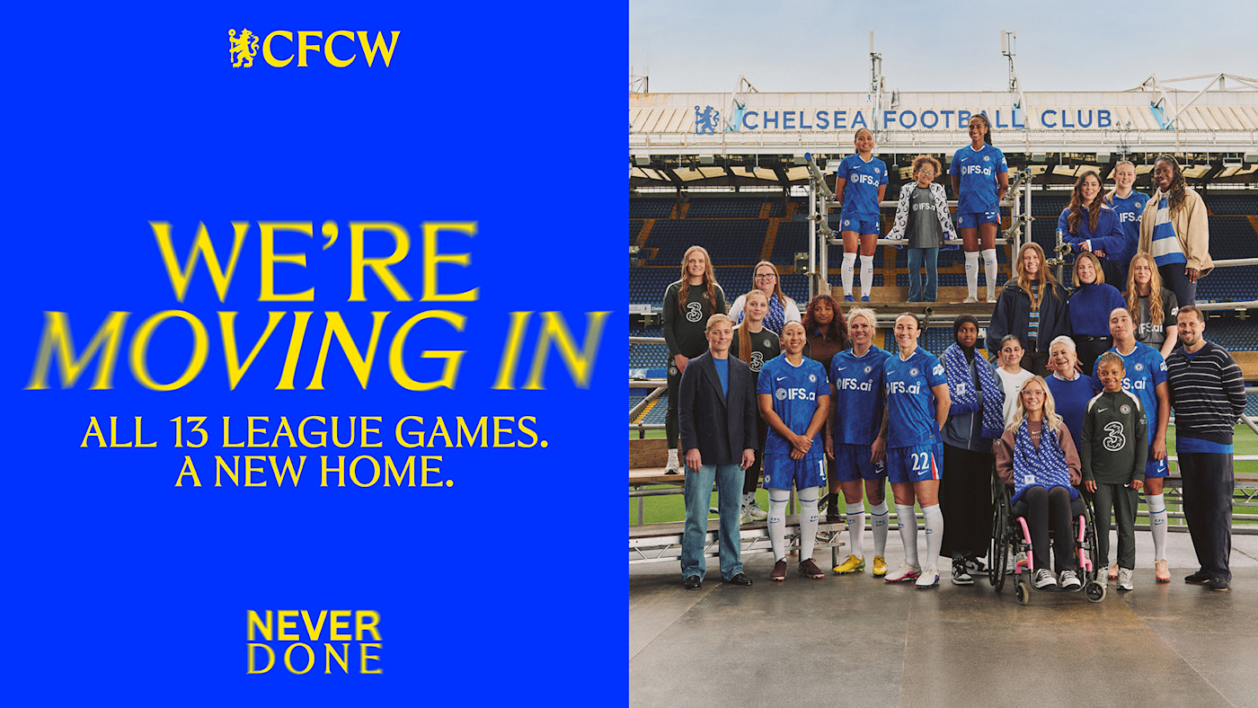 CFCW Stamford Bridge venue announcement branded