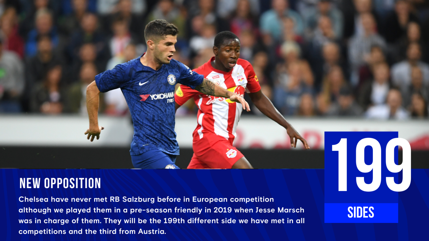 Facts at your Fingertips: Chelsea vs RB Salzburg | News | Official Site |  Chelsea Football Club