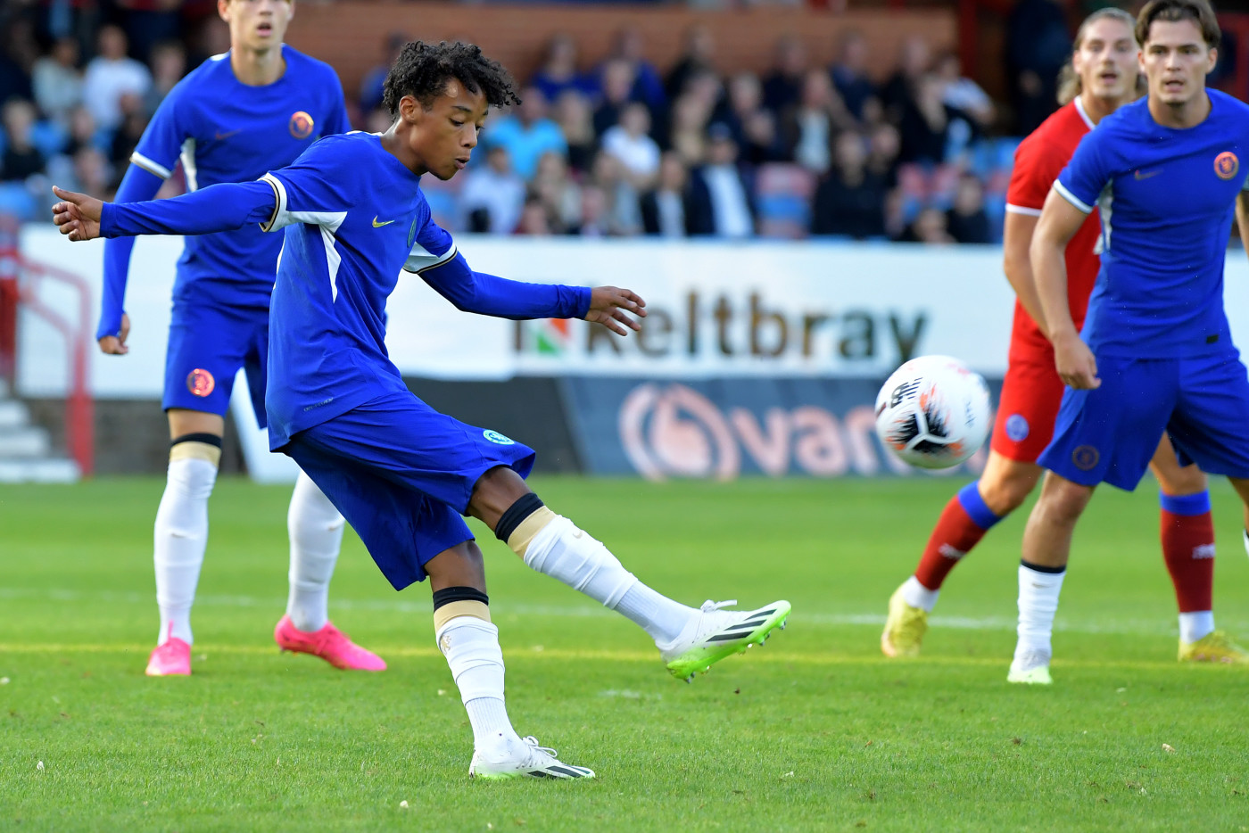 In pre-season action at Aldershot