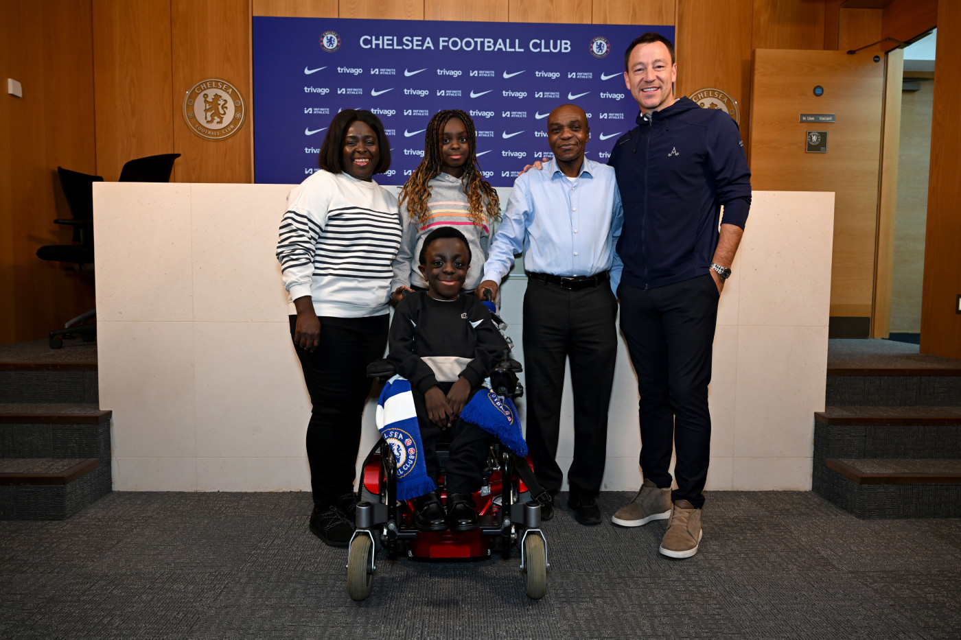 Chelsea legend John Terry meets Ruky and his family
