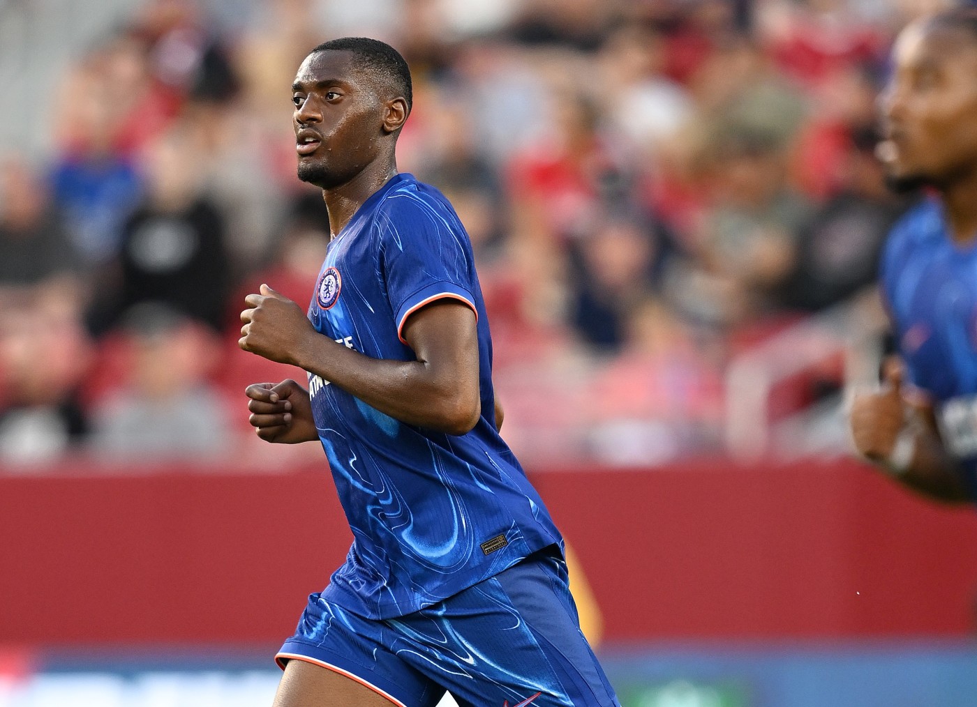 Tosin Adarabioyo in action for Chelsea in pre-season.