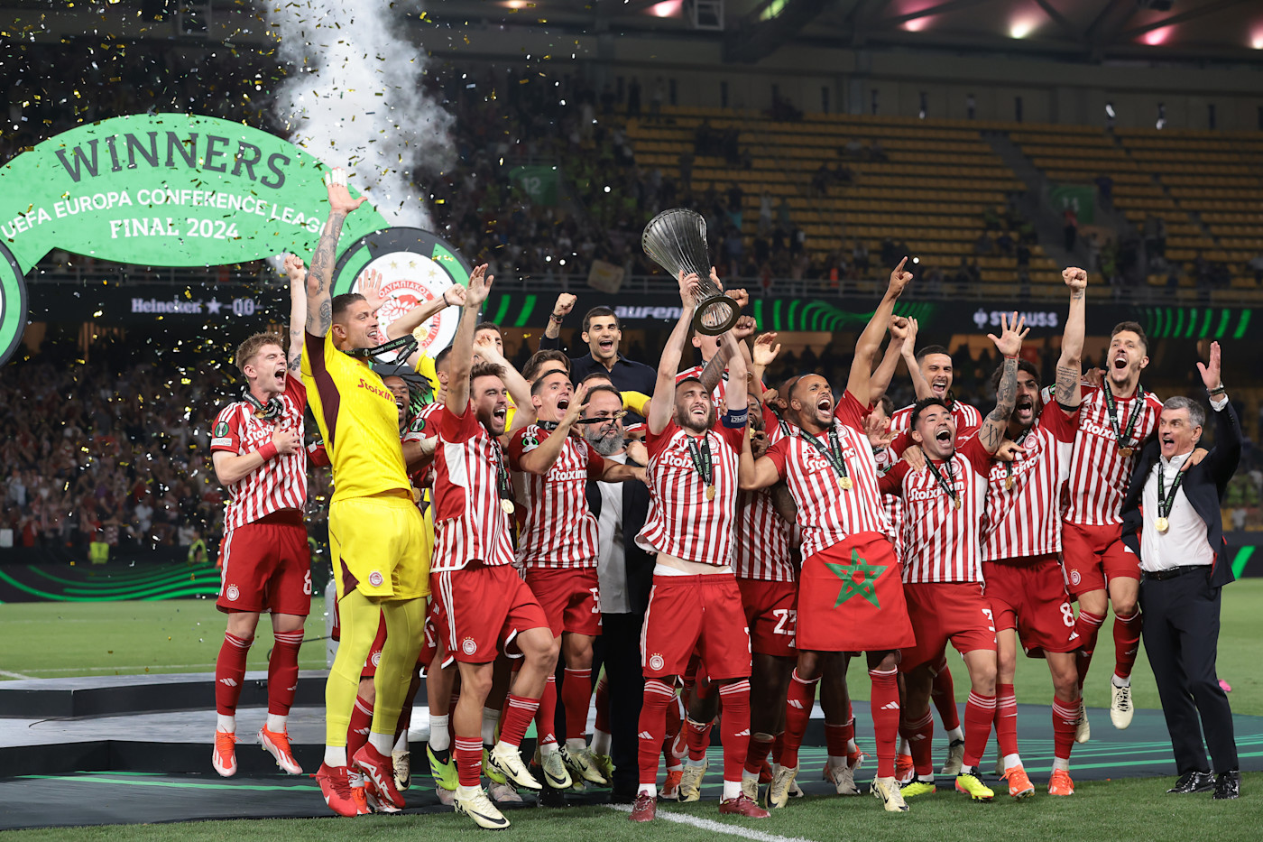 Olympiacos are the holders after triumphing in Athens earlier this year