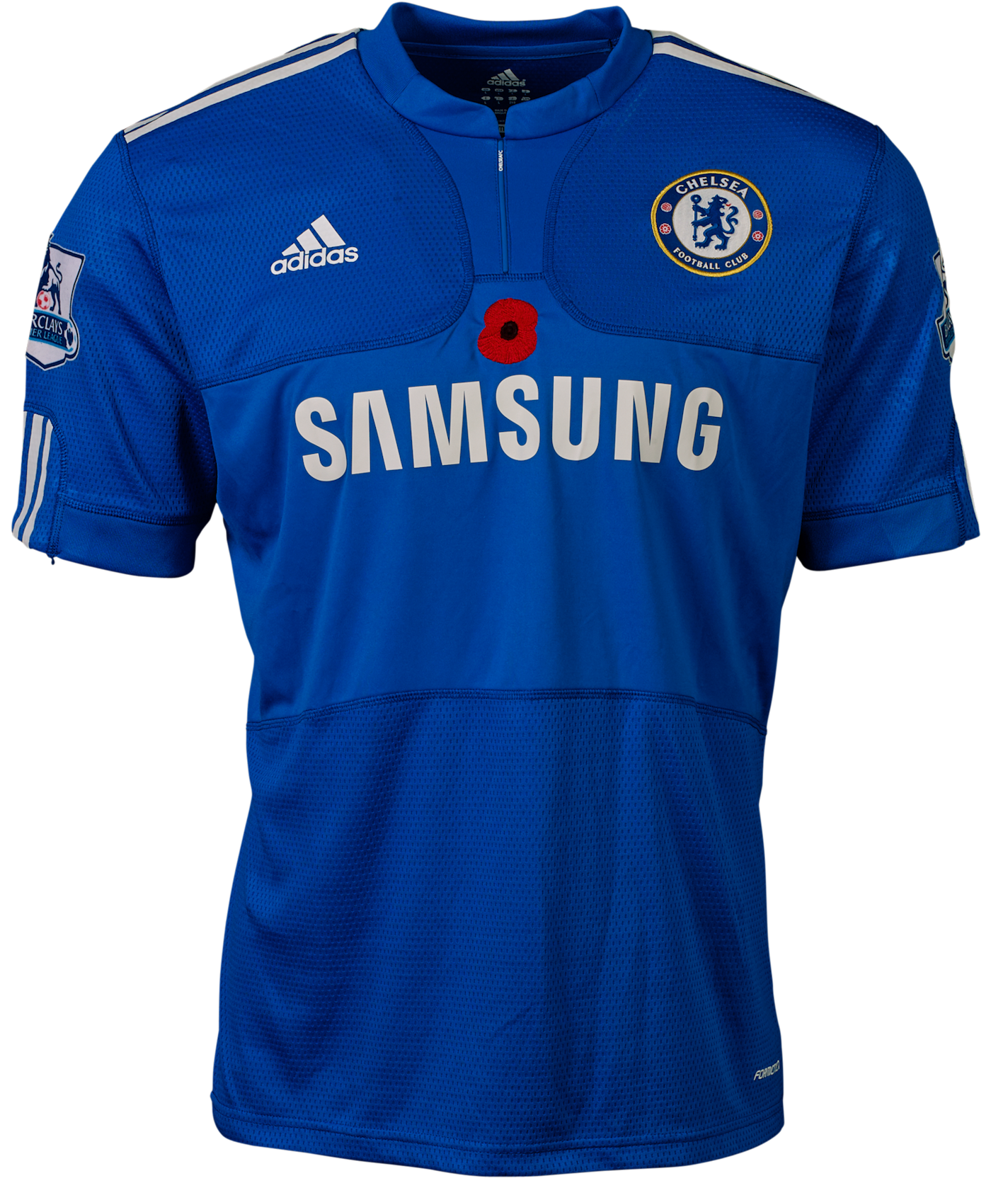 A poppy was first printed on our 2009/10 shirt