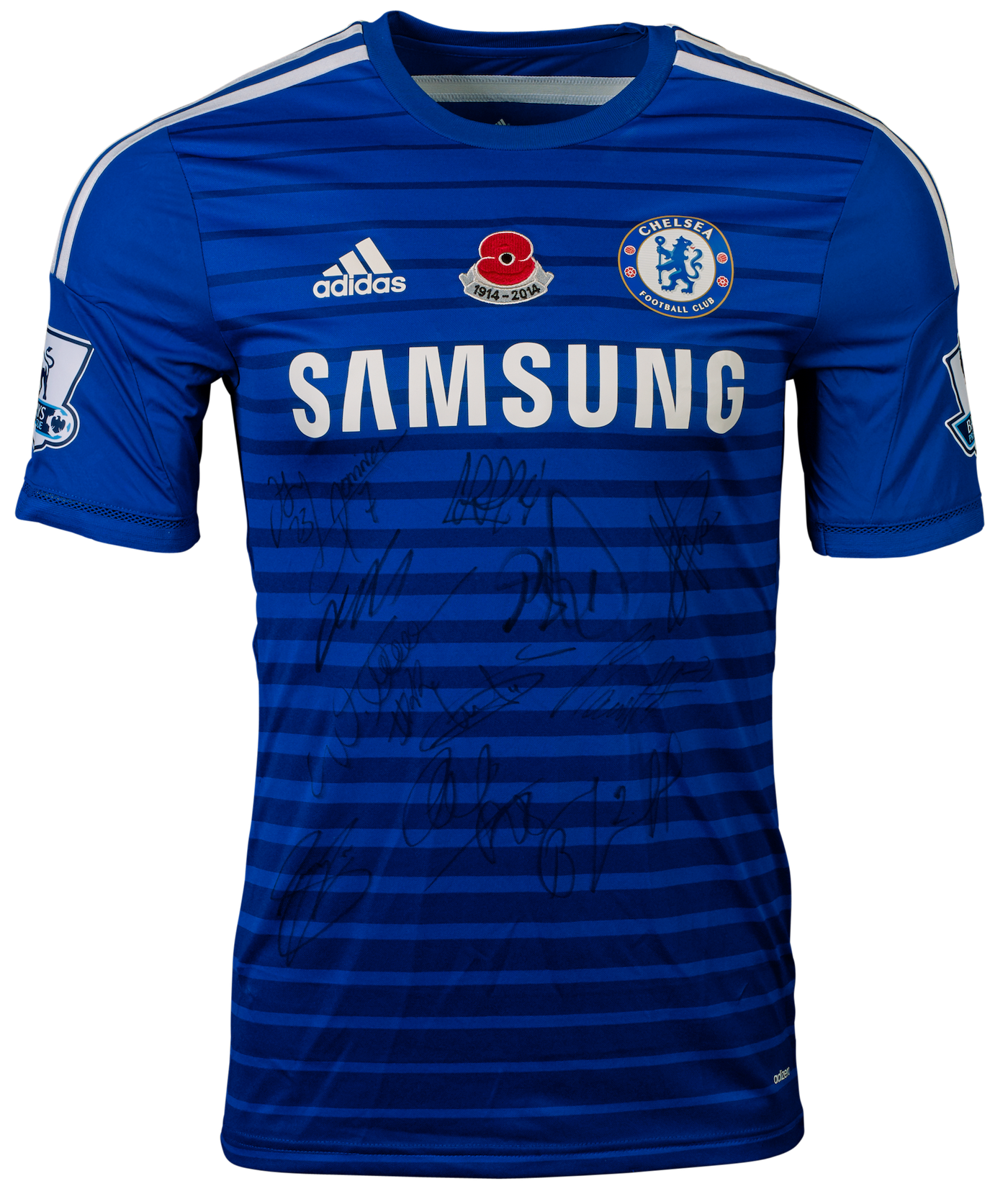 The poppy adorned our shirt for matches against QPR and Liverpool in November 2014