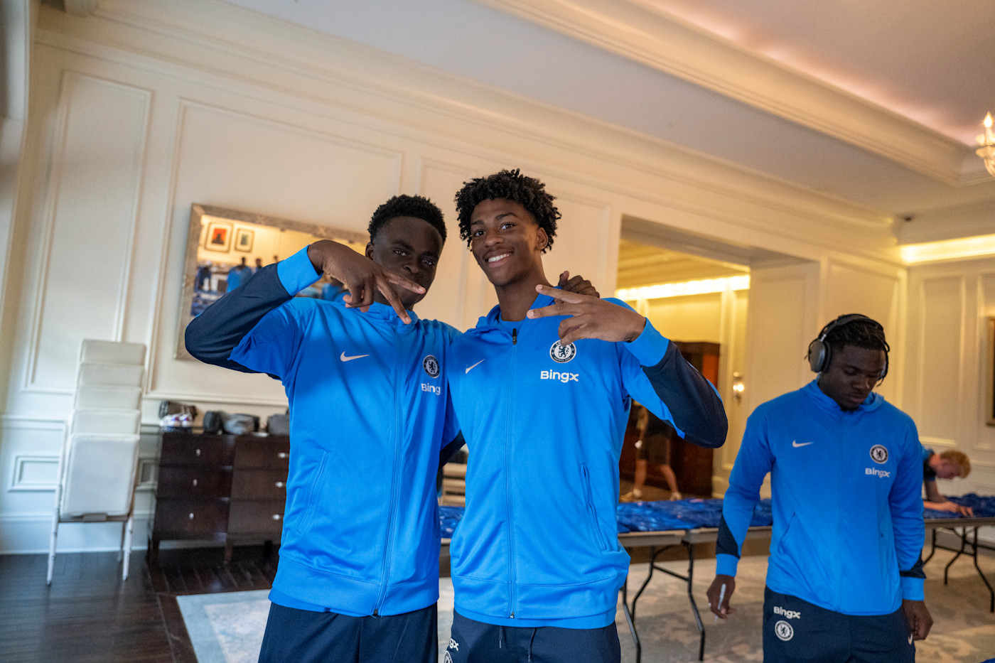 Josh and Ty during our pre-season trip to the US