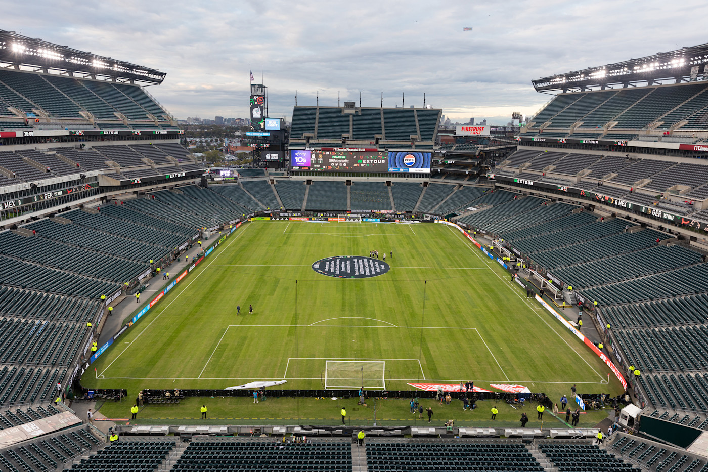 The Lincoln Financial Field in Philadelphia will host our second and third group games
