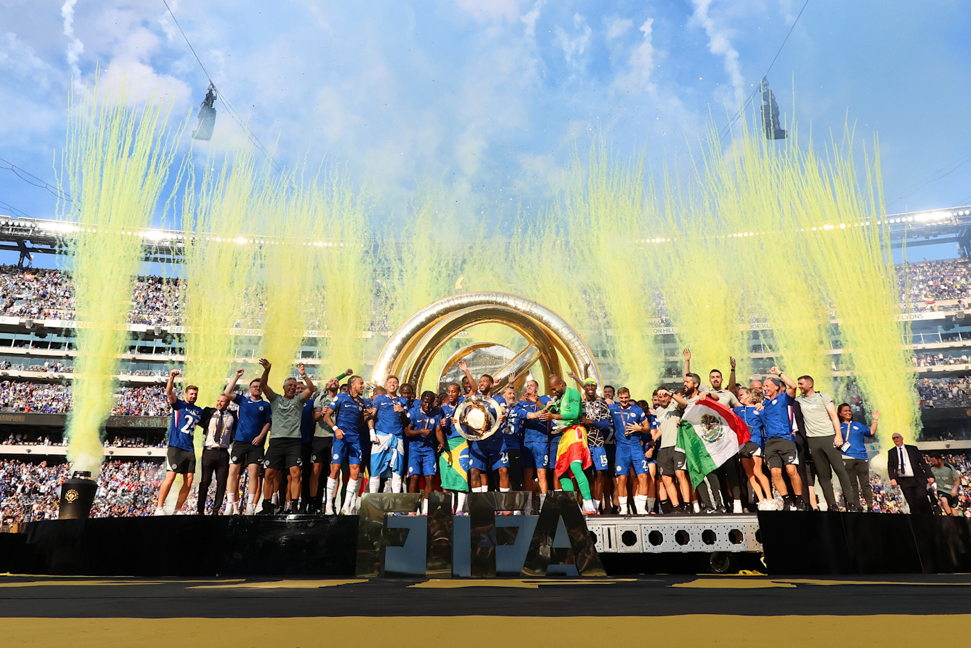 The 2026 World Cup final will be played at the MetLife Stadium in New Jersey, venue for our win over Paris Saint-Germain in last year's Club World Cup final