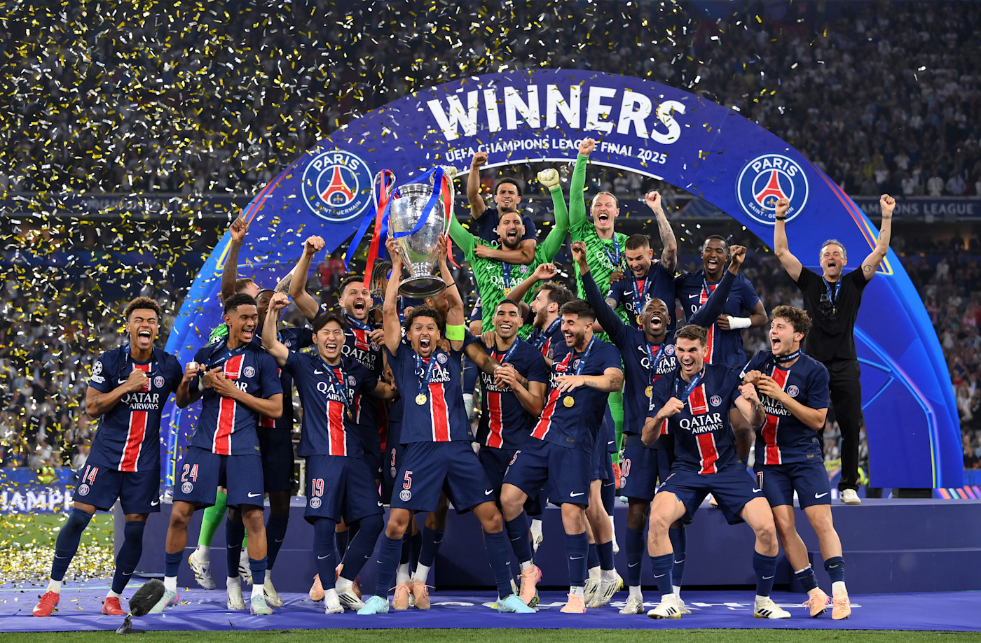 PSG won the Champions League for the first time in 2025