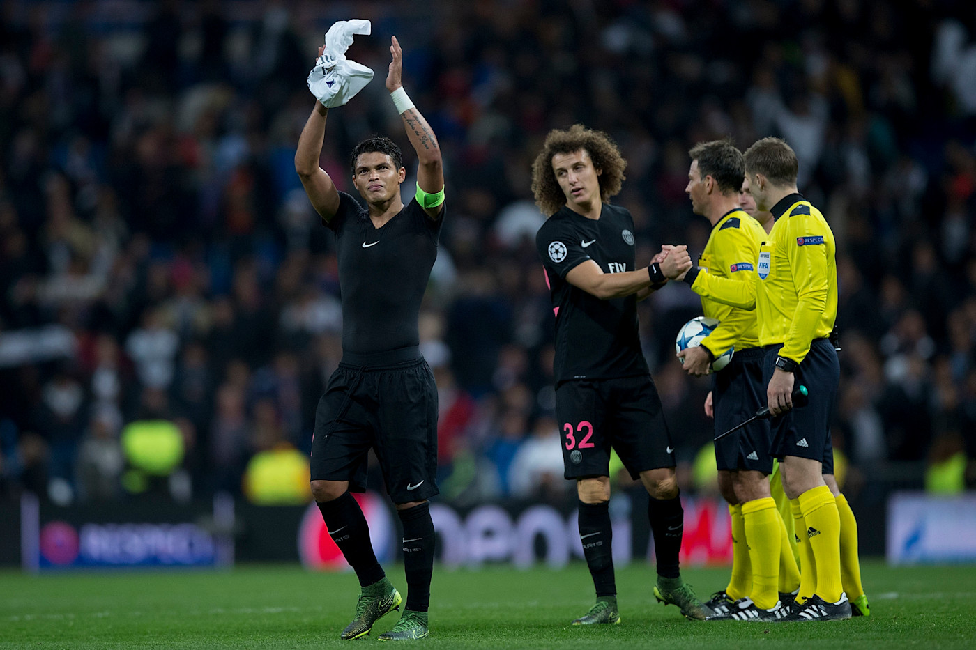 Chelsea Champions League winners Thiago Silva and David Luiz were team-mates in Paris