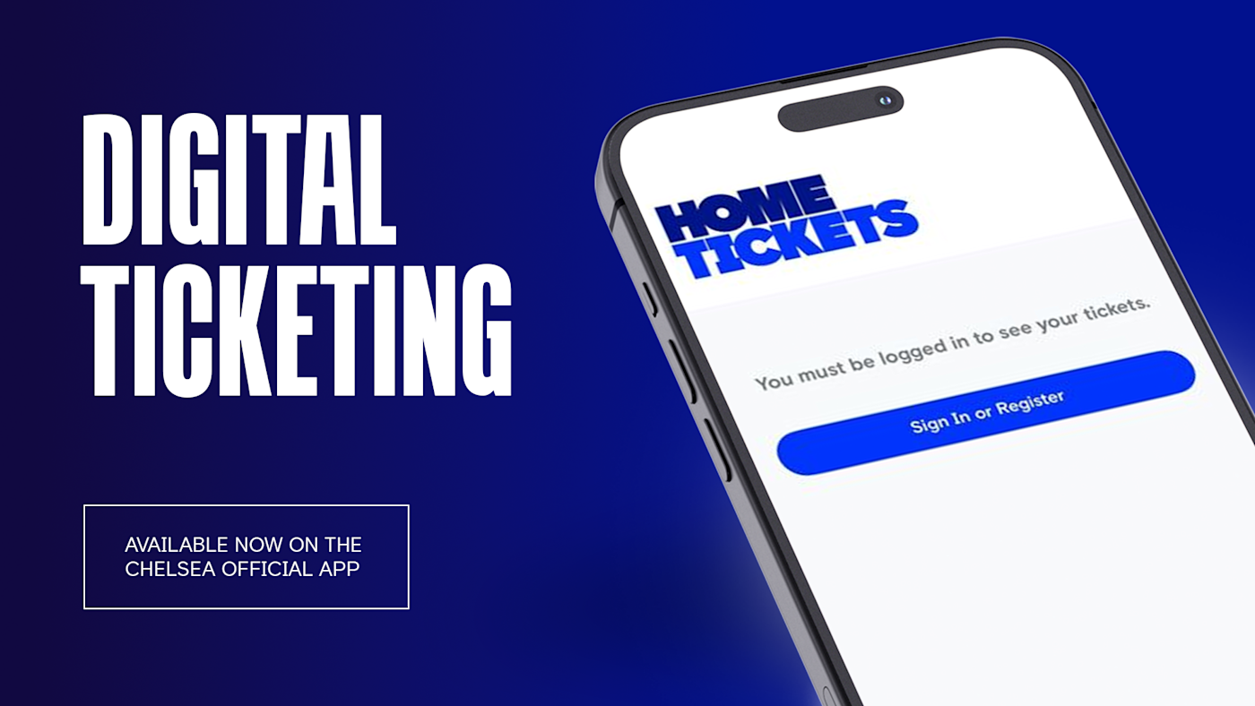 Digital tickets app update screenshot with words