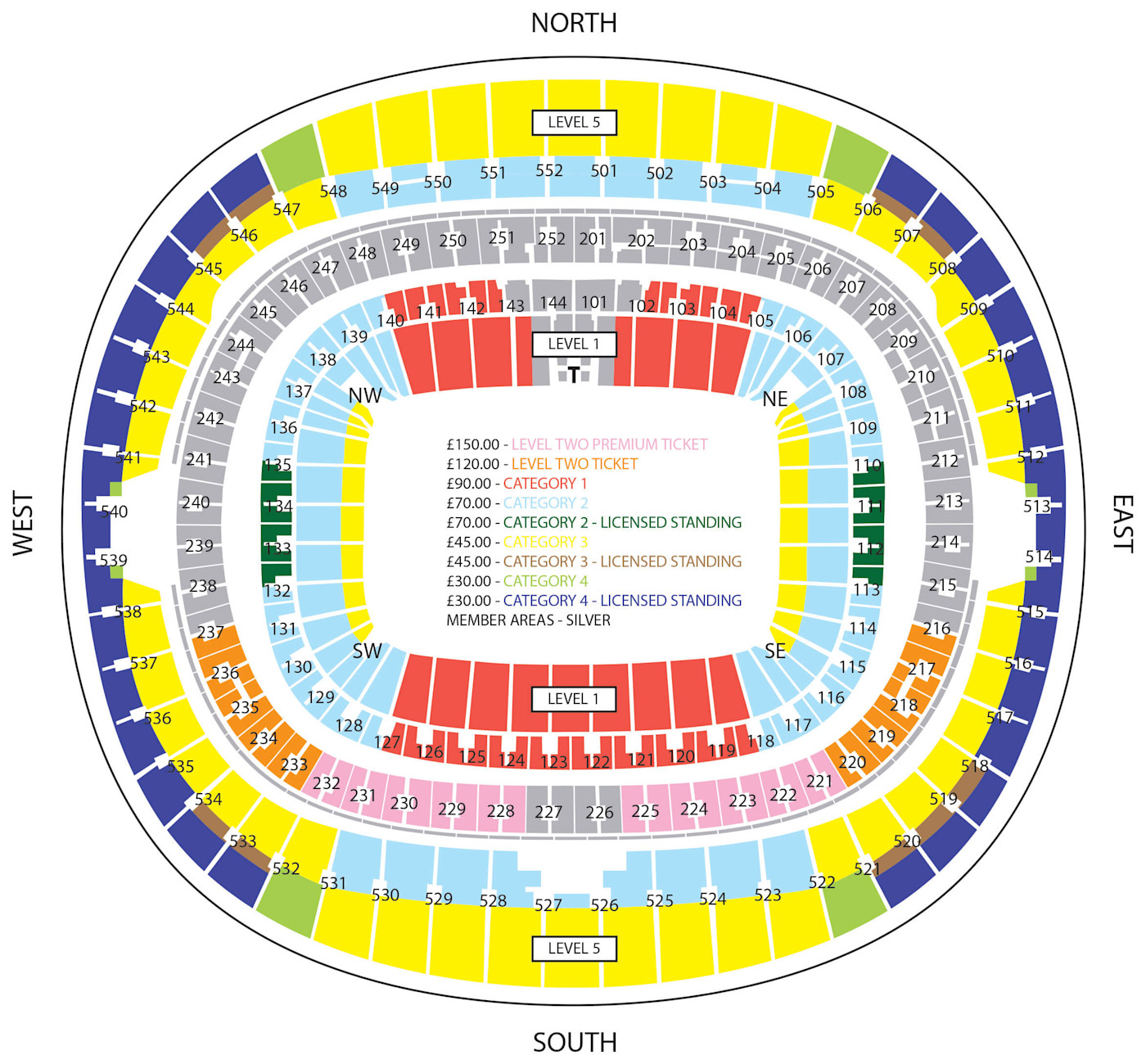 FA Cup Semi Final Price Map 2026