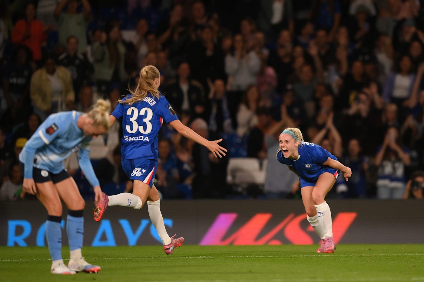 Chelsea beating Manchester City at Stamford Bridge earlier this season