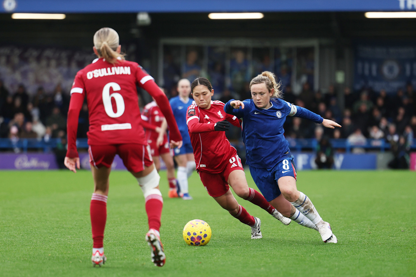 Cuthbert produced another battling display in the Chelsea midfield