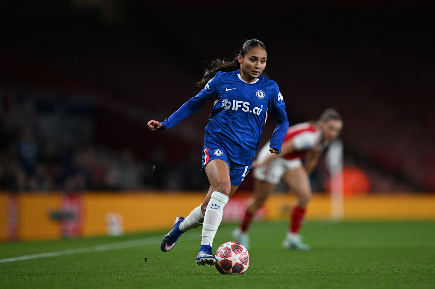 Thompson had a lot of joy down the left flank in the early stages of the match