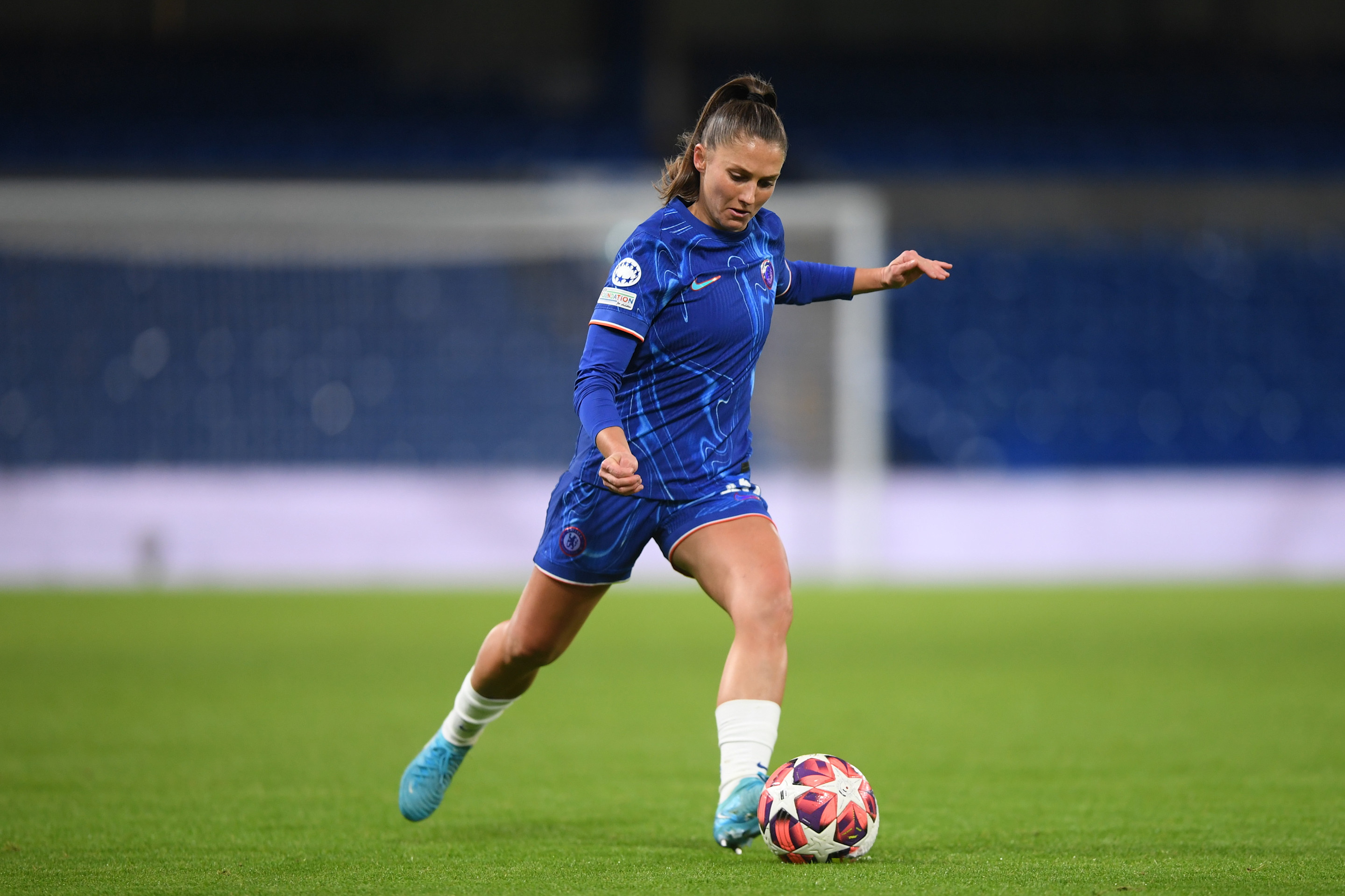 Eve Perisset of Chelsea in action during a Chelsea FC Women's... News
